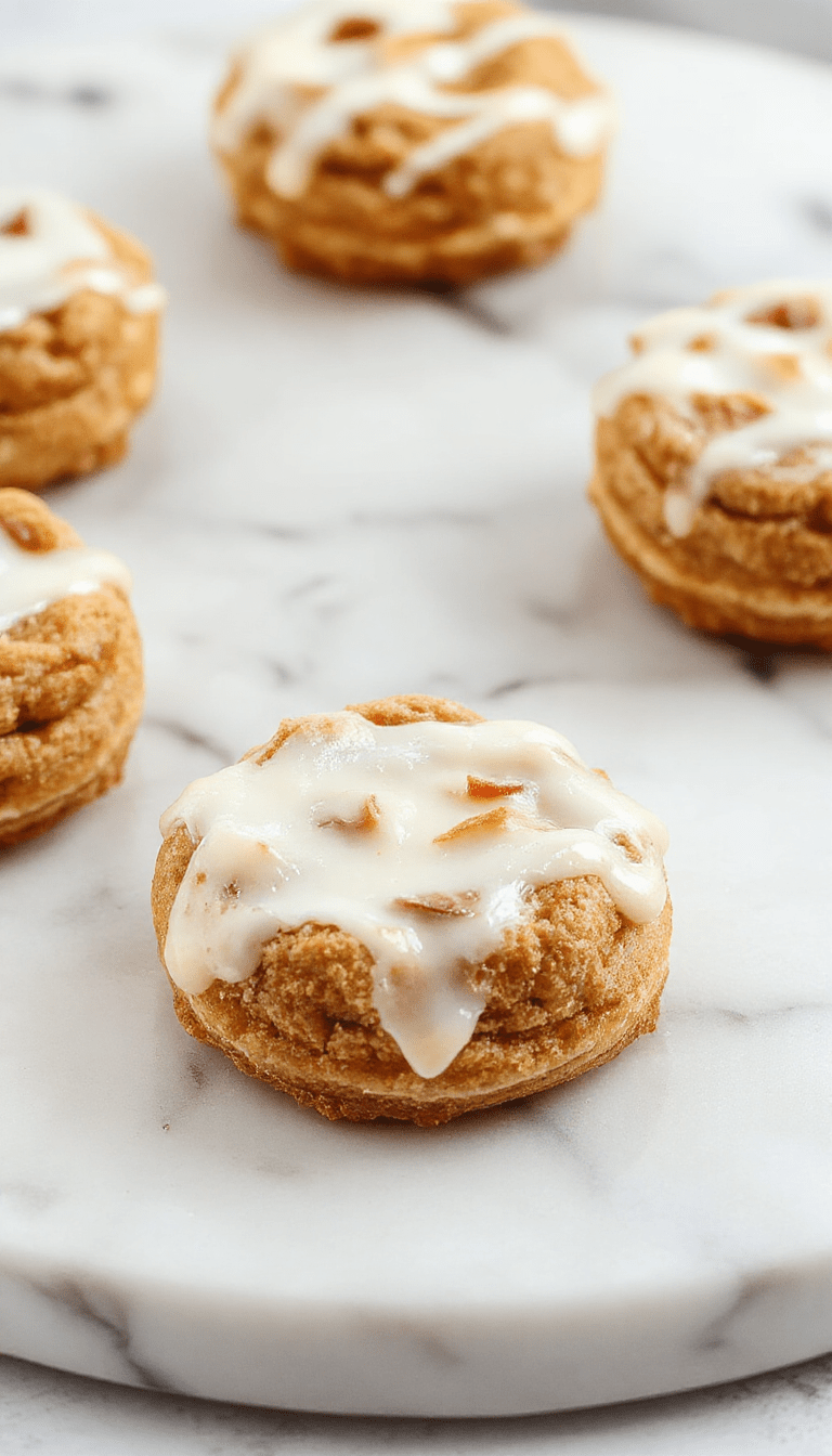 Colorful plate of freshly baked Brown Sugar Pop Tart Cookies featuring golden-brown edges, vibrant icing with sprinkles, and a flaky, layered texture showcasing the nostalgic treat revamped into cookie form, styled with a sprinkle of sugar and a rustic wooden background.
