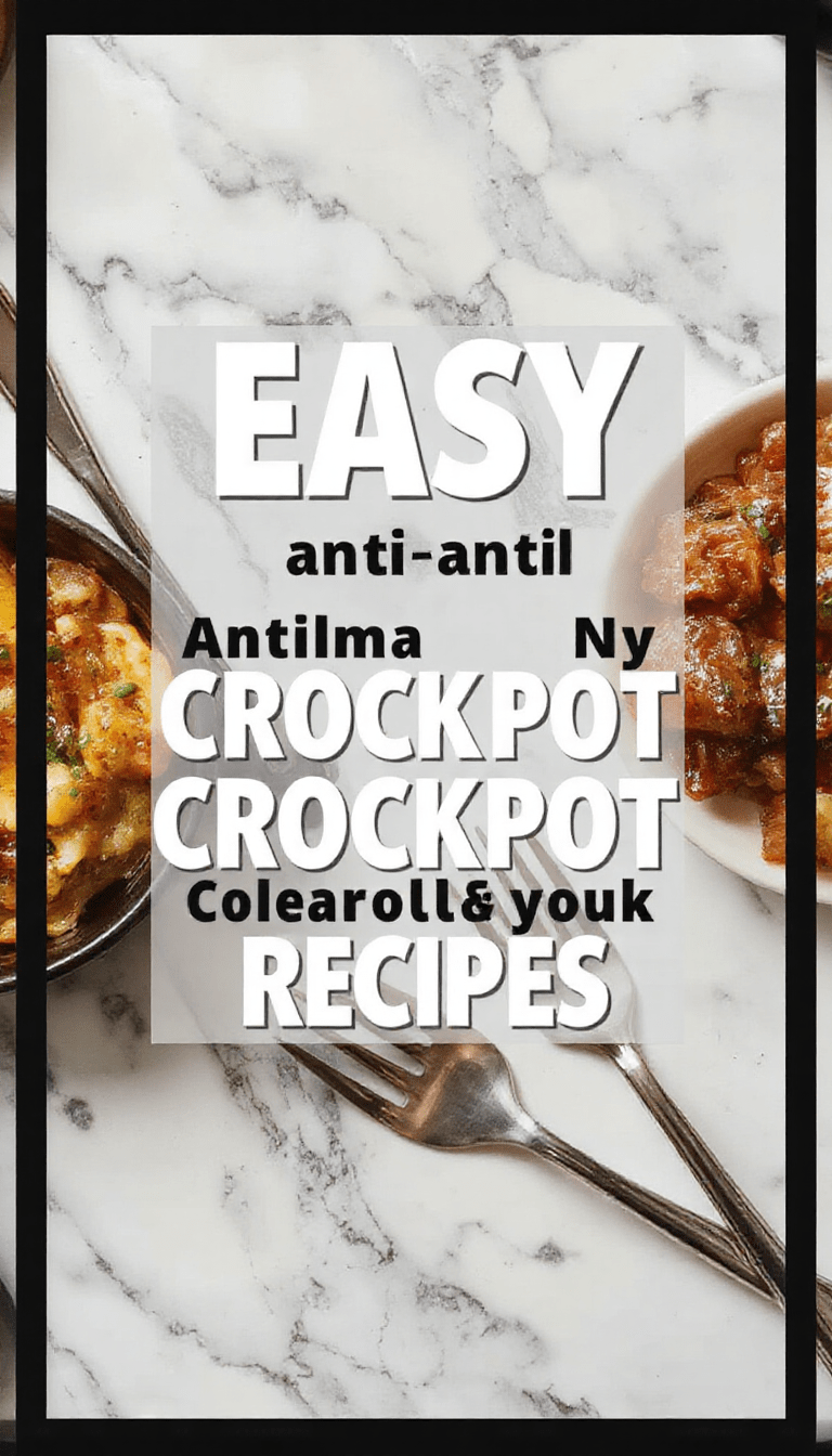 A colorful crockpot filled with vibrant vegetables, lean proteins, and herbs sits on a rustic wooden table. The dish showcases textures from tender cooked meats and crisp vegetables, garnished with fresh herbs, with a cozy, homey kitchen background.