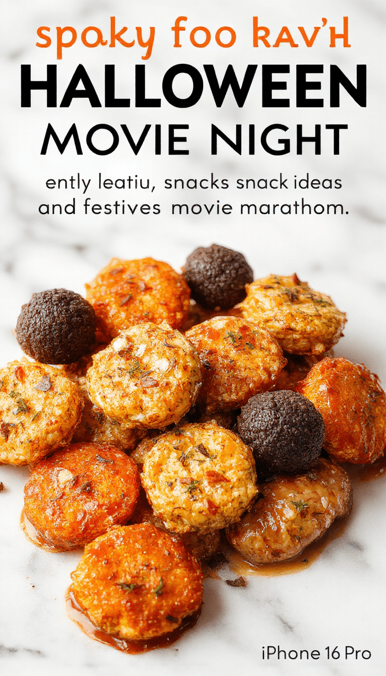 A vibrant and spooky Halloween themed snack platter featuring creepy cupcakes decorated with eyeballs and spider webs, colorful candy corn, and jarred monster eye candies arranged on a dark, eerie background with cobwebs and flickering candles for a festive atmosphere.