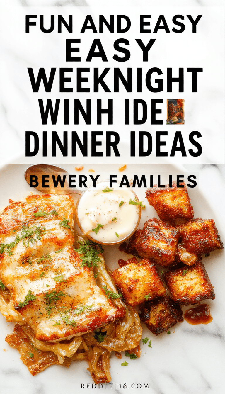 Colorful plated family dinner featuring various quick and easy dishes on a rustic wooden table. The dishes include a vibrant chicken stir-fry with vegetables, a hearty beef casserole topped with melted cheese, and a veggie-packed pasta salad. The scene is styled with fresh herbs and vibrant napkins, emphasizing a cozy, inviting setting perfect for busy weeknights.